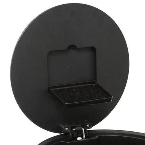 Kuchyňský odpadkový koš Delta 30 l stříbrný kovový s pedálem a filtrem 5five