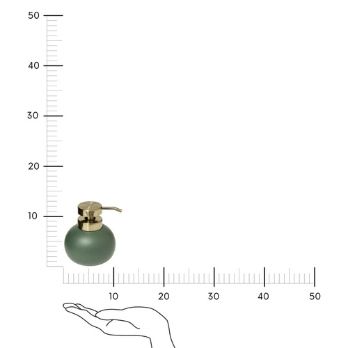 Zelený glamour dávkovač mýdla Duo z polyrézinu do koupelny 5five simply smart