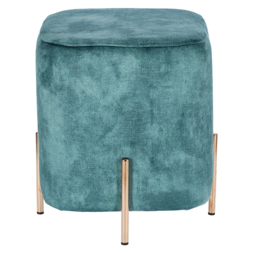 Pufa Izbit Velvet niebieska