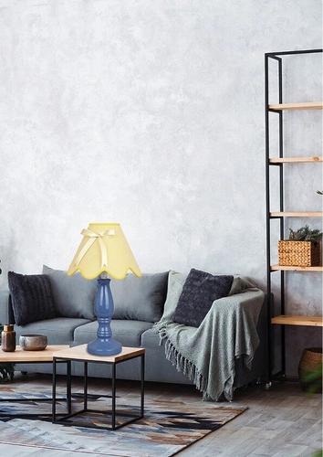 Stolní lampa Lola 1x40W E14 modrá žlutá