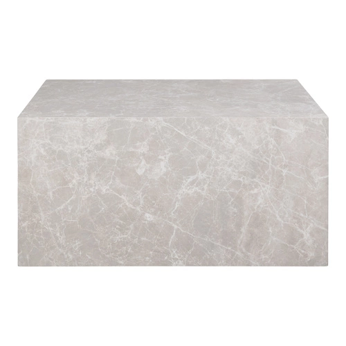 Konferenční stolek Prague šedý mramor 60x80 cm moderní obdélníkový do obýváku Intesi