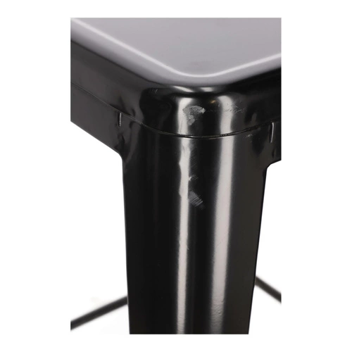 Židle barová Paris Back short 75cm black insp. Tolix Výprodej