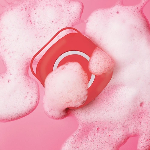 Intesi černý kartáč na nádobí s dávkovačem na mycí prostředek do kuchyně