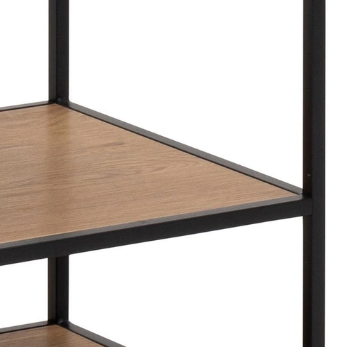 Moderní stojanový věšák na oblečení s policemi Seaford dub černý do předsíně Actona