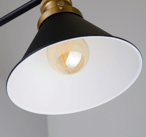 Nástěnné svítidlo Fundo černé zlaté kovové moderní do obýváku a ložnice CANDELLUX