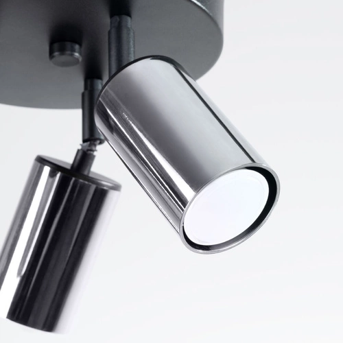 Stropní svítidlo WINX 3P černý chrom moderní kovové do obýváku a ložnice SOLLUX