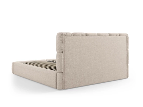 Čalouněná postel Bellis 160x200 béžová s úložným prostorem moderní glamour do ložnice