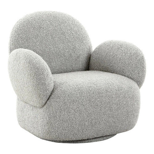 Otočné křeslo Messina boucle grey