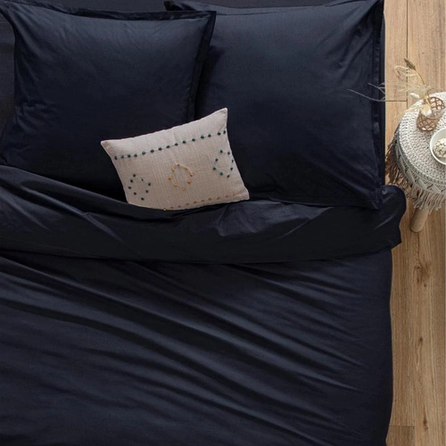 Povlak na polštář 63 x 63 cm bavlna modrá