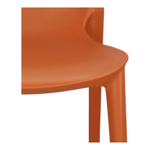 Zahradní stohovatelná židle z plastu Ginevra SCAB Design oranžová moderní na zahradu