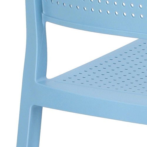 Zahradní plastová židle Emi modrá SCAB Design, stohovatelná, snadné čištění