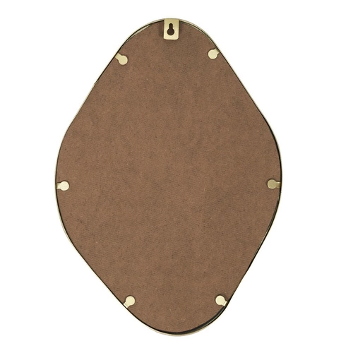 Nástěnné zrcadlo Arcilla romb v zlatém rámu moderní do předsíně Intesi 34x25 cm