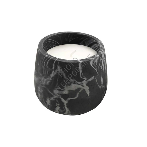 Vonná svíčka Marble S černá Intesi moderní parafínová dárek