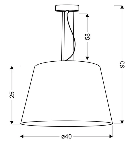 Závěsné svítidlo Enyo moderní kovové bílé do obýváku, kuchyně a jídelny 40 cm