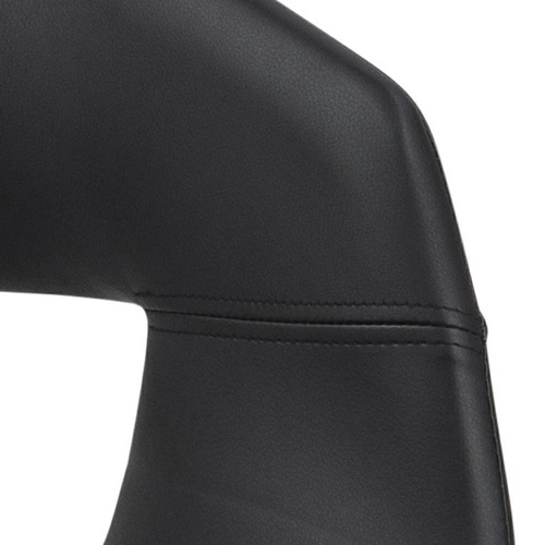 Čalouněná jídelní židle Supernova Intesi černá, moderní s područkami, snadno čistitelná