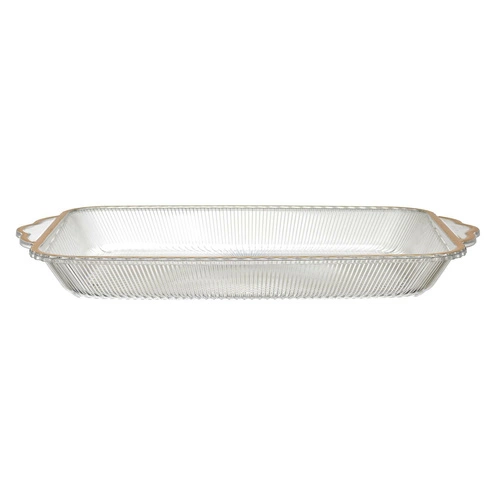 Plastový podnos Mirage 41 cm se zlatým okrajem