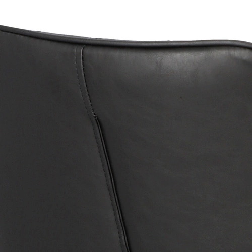 Čalouněná jídelní židle Rox černá ekokůže s područkami do jídelny a kuchyně Intesi