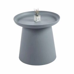 Kulatý konferenční stolek Xena 50 cm šedý moderní skandinávský do obýváku Intesi