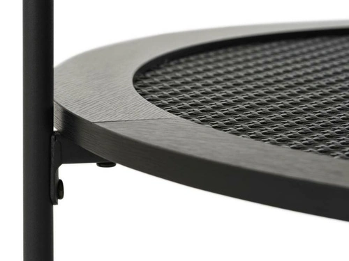 Konferenční stolek Pensacola kulatý 80 cm černý dub do obýváku