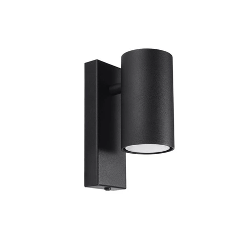 Nástěnné svítidlo UTTI černé moderní kovové do obýváku ložnice koupelny Sollux Lighting