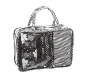 Sada 4 kosmetických taštiček Winter černá