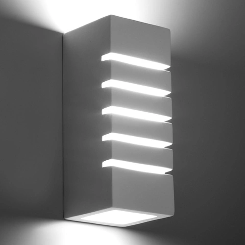 Keramická nástěnná lampa SAMIR bílá moderní do obýváku a ložnice Sollux Lighting