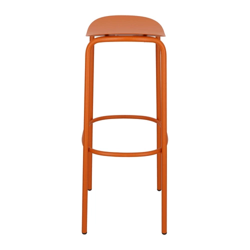 Kovová barová stolička Trick 75 cm oranžová moderní bez opěradla do kuchyně a na zahradu SCAB Design