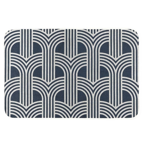 Moderní modrý koberec Arlla 40x60 cm do předsíně, pratelný v pračce Intesi