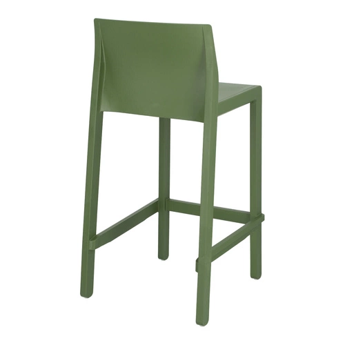 Barová židle Kate moderní antracitová 65 cm do kuchyně a zahrady se zádovou opěrkou stohovatelná SCAB Design