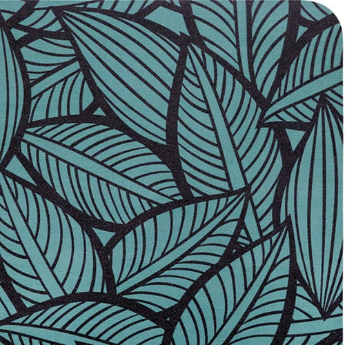 Rychleschnoucí diatomitová protiskluzová koupelnová podložka 45x75 cm s listy 5five simply smart