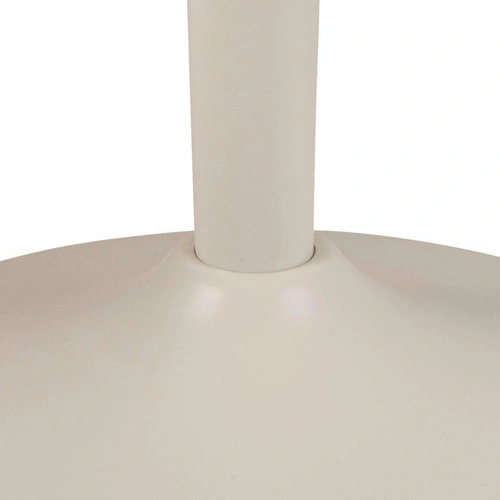 Konferenční stolek Malta kulatý 60 cm béžový keramický moderní