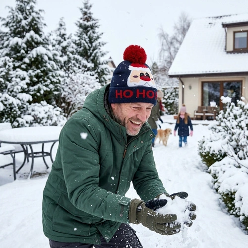 Vánoční čepice Santa pro děti