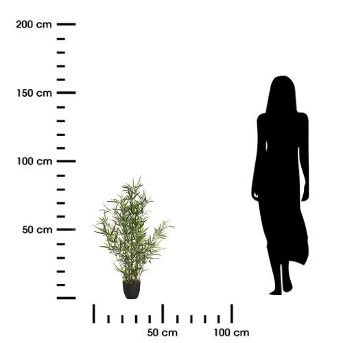 Umělá bambusová rostlina 90 cm v květináči