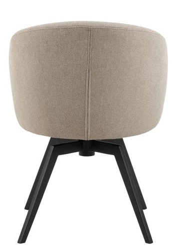 Otočená čalouněná židle Darlene Actona béžová moderní do jídelny a obýváku