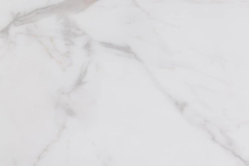 Jídelní kulatý stůl Heaven Akranes 120 cm bílý mramor moderní na černých nohách