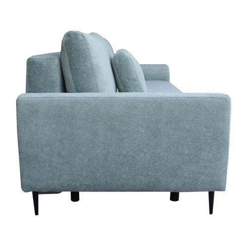 Rozkládací pohovka Ferrero 3místná skandinávská s funkcí spaní do obýváku modrá