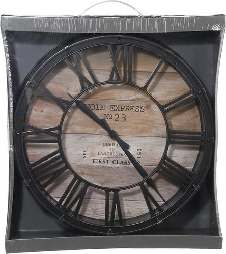 Nástěnné hodiny vintage Atmosphera Vintage wood 39 cm do obýváku loftový dekor imitace dřeva