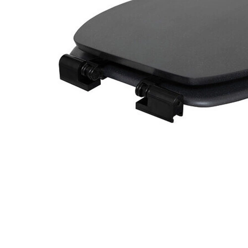 Černé WC sedátko Onyx z duroplastu s pomalým sklápěním pro moderní toaletu