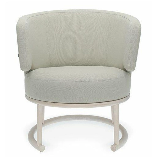 Odpočinkové křeslo Likewise Fameg do obýváku moderní čalouněné na dřevěných lyžinách