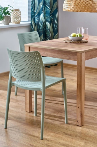 Rozkládací jídelní stůl Rocco Intesi moderní obdélníkový dub craft 118–158 cm