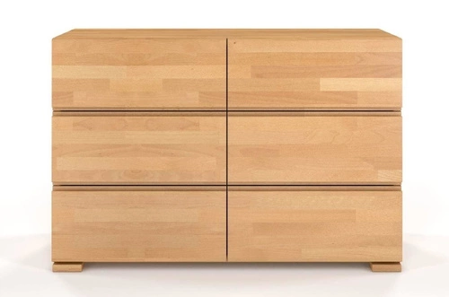 Dřevěná komoda se zásuvkami Vestre 120 cm skandinávská do obýváku a ložnice SKANDICA