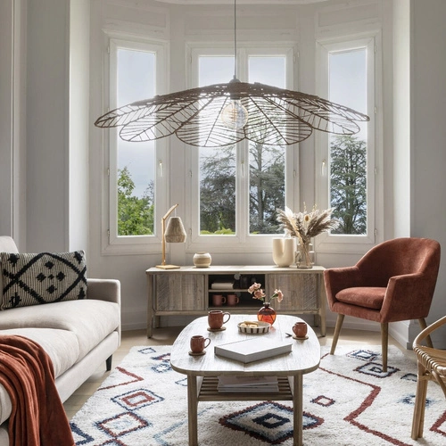 Rustikální dřevěný TV stolek z akácie Banila Atmosphera 150 cm do obýváku volně stojící