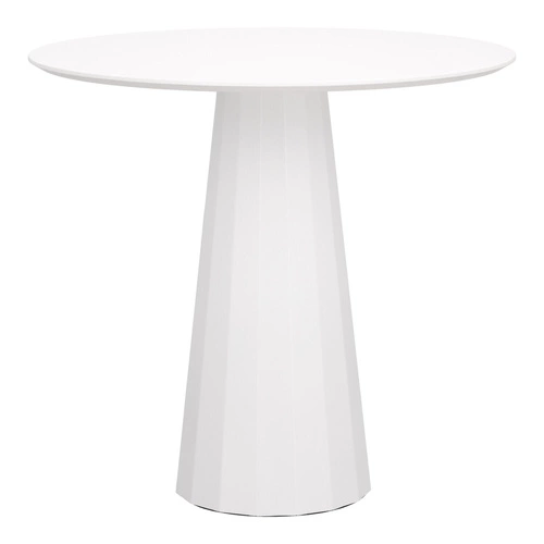 Kulatý jídelní stůl Florero 80 cm bílý moderní na jedné noze do jídelny a obýváku Intesi