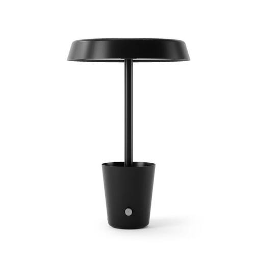 Noční lampička Cup Smart Umbra černá moderní LED RGB s bluetooth do ložnice a na stůl