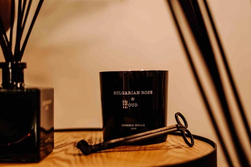 Sojová vonná svíčka Cereria Molla Boutique Grapefruit & Bay černá do obývacího pokoje 230g