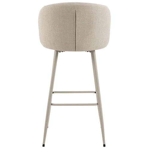 Barová židle s opěradlem Eleanor béžová čalouněná do kuchyně a k ostrůvku skandinávský styl Actona
