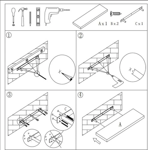 Moderní nástěnná police 80 cm šedý dub na knihy a dekorace 5five simply smart