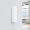 Nástěnné svítidlo bílé svítící nahoru a dolů Karbon 20 minimalistické do obýváku a ložnice SOLLUX
