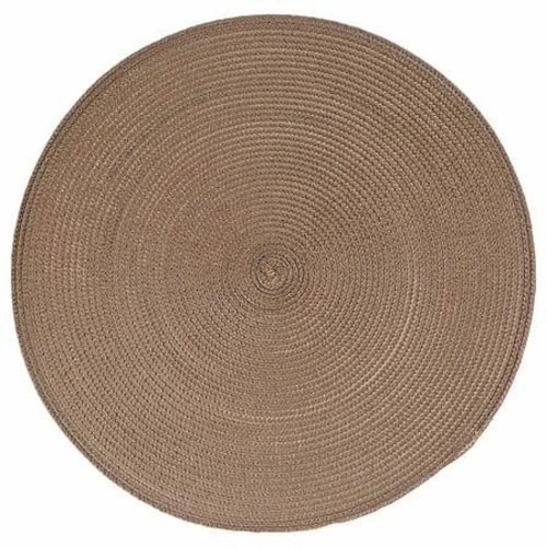 Podložka 38 cm pletená béžová