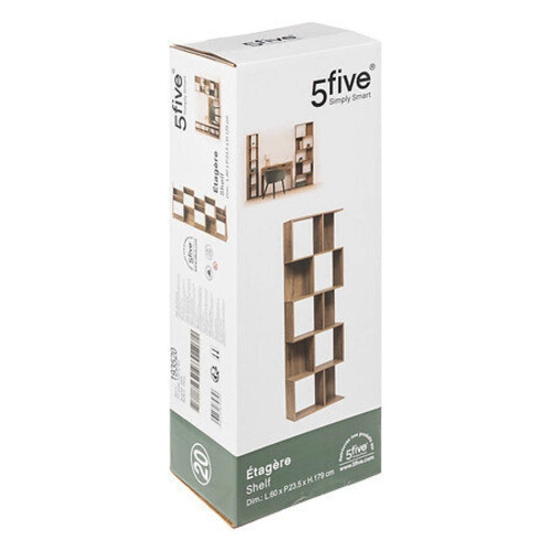 Knihovna Novia skandinávská přírodní 60 cm vysoká do obýváku a ložnice 5five